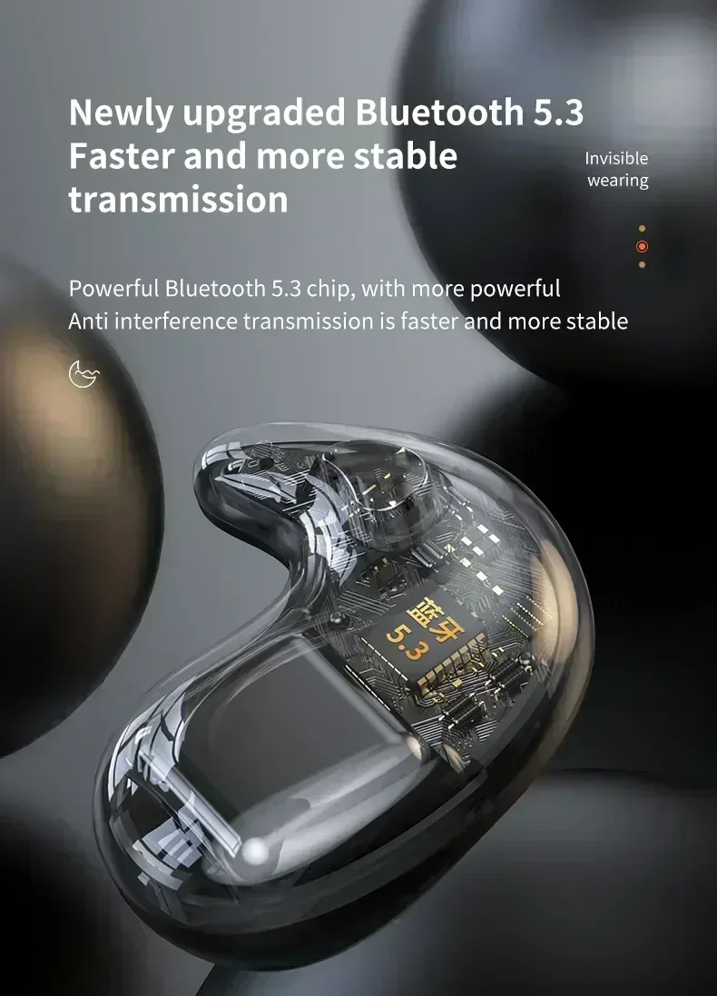TWS Earphones Wireless Earphones Headphones Noise Reduction Sport Game Sleep Bluetooth Earbuds for all smartphones - Image 19