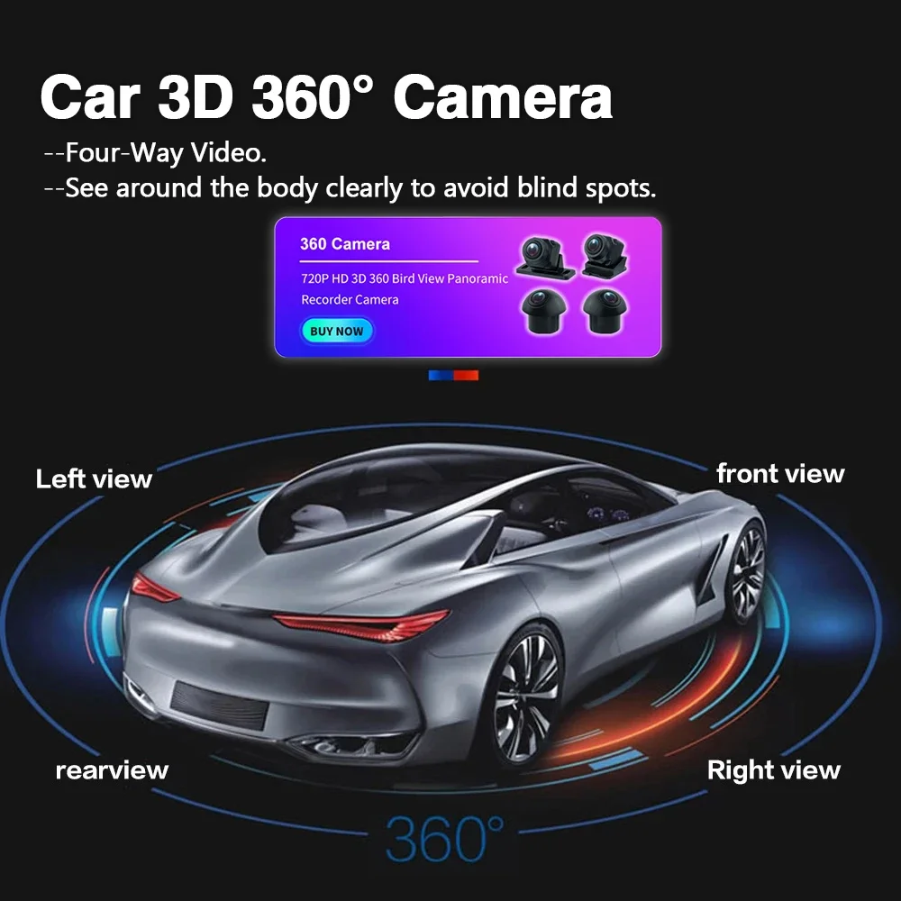 12.3" Carplay Android 14 Car Radio GPS Stereo Navigation Wifi Bluetooth Autoradio For Lexus RX300 RX330 RX350 RX400h 2004-2007 - Image 31