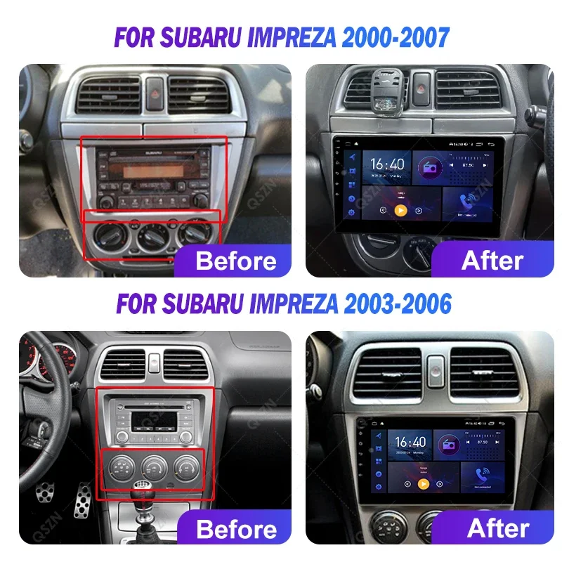 MAMSM For Subaru Impreza WRX 2000 - 2007 Car Radio Multimedia Video Player CarPlay Auto 4G Wifi GPS DSP IPS Navigation Head Unit - Image 2