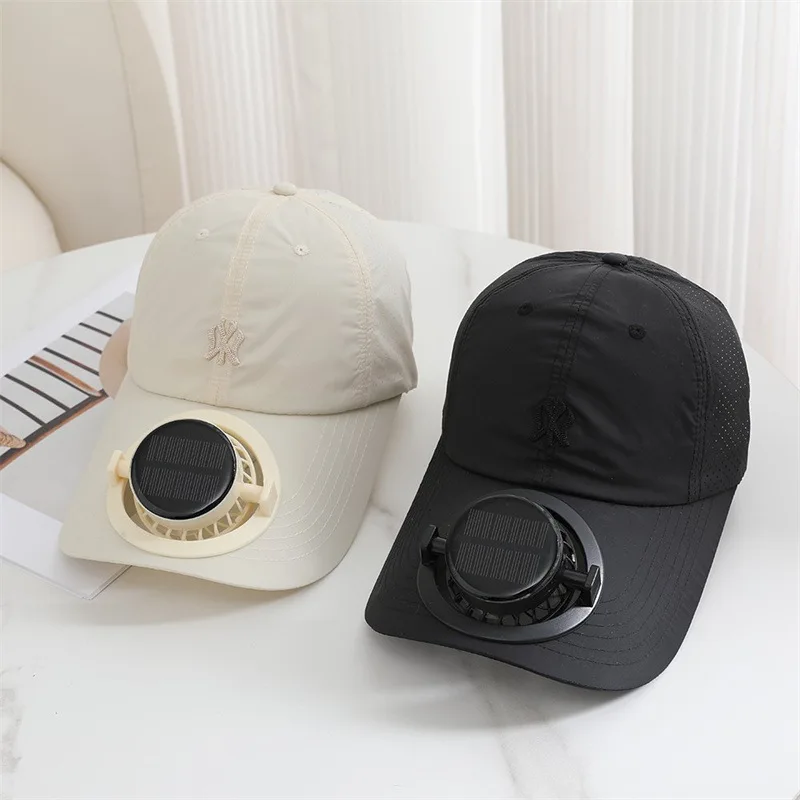 Outdoor Mesh Cap Solar Powered Charging Solar Fan Cap Summer New Style Breathable Sunshade Sun Protection men women Adults - Image 2