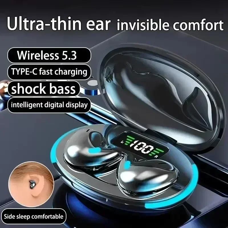 TWS Earphones Wireless Earphones Headphones Noise Reduction Sport Game Sleep Bluetooth Earbuds for all smartphones - Image 2