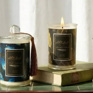 1 Pc Luxury Aromatherapy Candle Gift Rose White Tea, Rose Sandalwood Lime Citrus Scents Perfect For Birthdays, Weddings