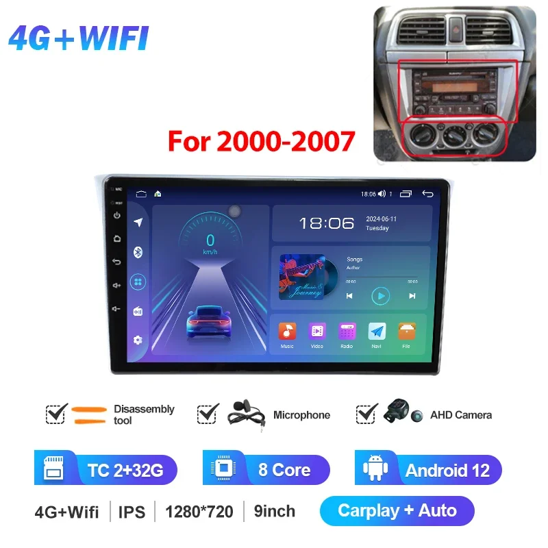 MAMSM For Subaru Impreza WRX 2000 - 2007 Car Radio Multimedia Video Player CarPlay Auto 4G Wifi GPS DSP IPS Navigation Head Unit - Image 13