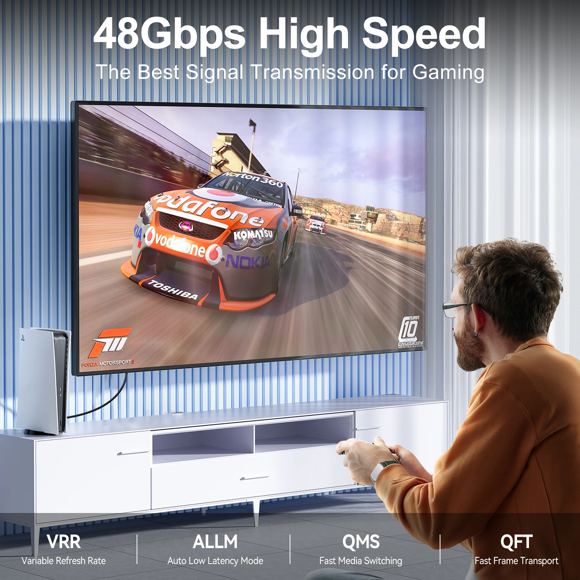8K HDMI 2.1 Cable 8K@60Hz 4K@120Hz 48Gbps EARC ARC HDCP Ultra High Speed HDR For RTX Video Cable PC Laptop Projector HD TV PS5 - Image 11