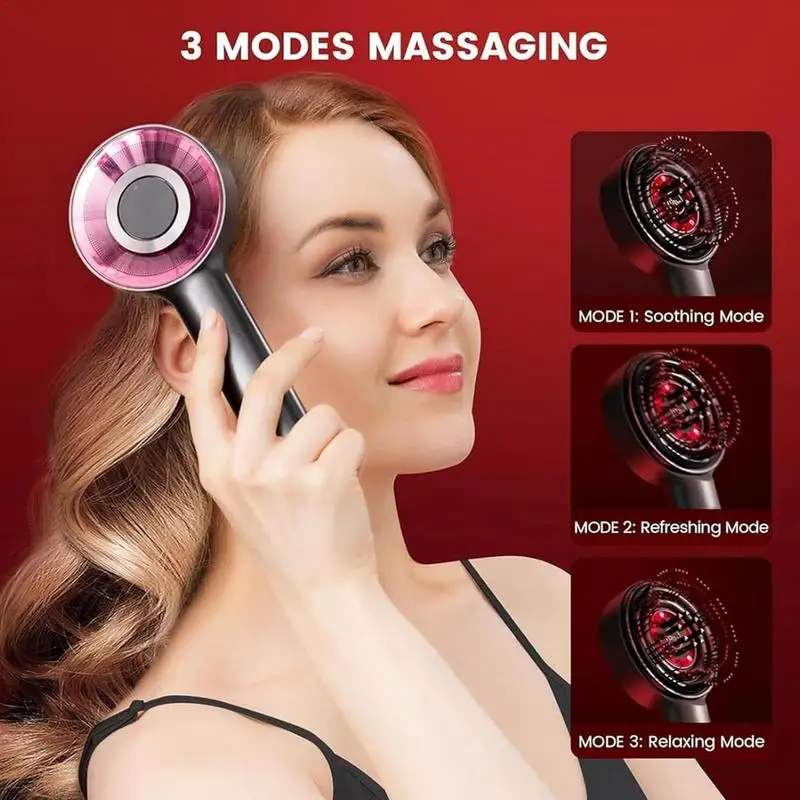 Scalp Massage Comb 2 in 1 Hair Oil Applicator Hair Massager Electric Scalp Massager Scalp Massaging Brush for Stimulates Hair - Image 2