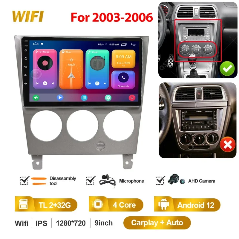 MAMSM For Subaru Impreza WRX 2000 - 2007 Car Radio Multimedia Video Player CarPlay Auto 4G Wifi GPS DSP IPS Navigation Head Unit - Image 23