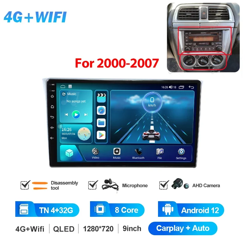 MAMSM For Subaru Impreza WRX 2000 - 2007 Car Radio Multimedia Video Player CarPlay Auto 4G Wifi GPS DSP IPS Navigation Head Unit - Image 7