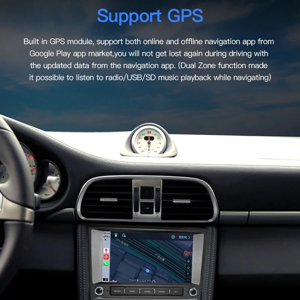 12.3" Carplay Android 14 Car Radio GPS Stereo Navigation Wifi Bluetooth Autoradio For Lexus RX300 RX330 RX350 RX400h 2004-2007 - Image 6