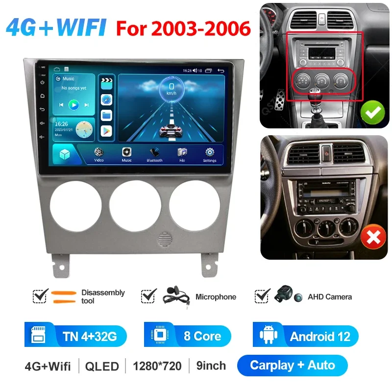 MAMSM For Subaru Impreza WRX 2000 - 2007 Car Radio Multimedia Video Player CarPlay Auto 4G Wifi GPS DSP IPS Navigation Head Unit - Image 18