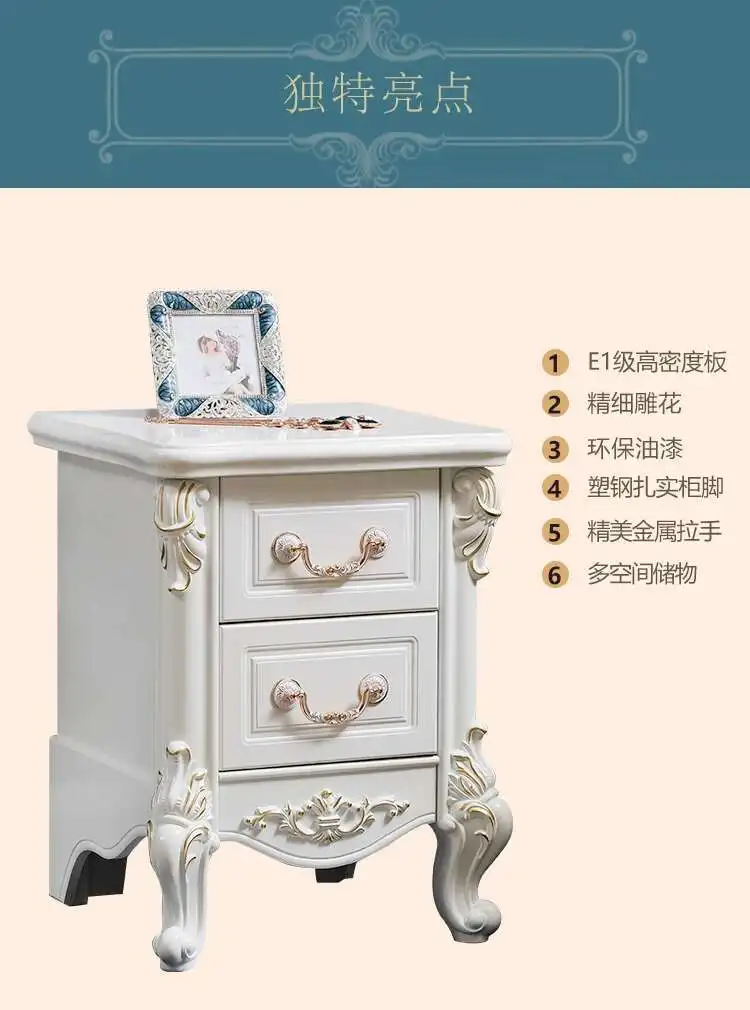Luxury European Night Table Nordic Aesthetic Unique Italian Nightstand Advanced Sense High-end Criado Mudo Home Furniture - Image 20