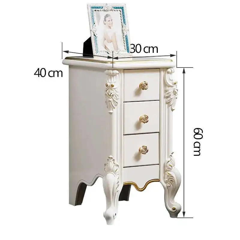 Luxury European Night Table Nordic Aesthetic Unique Italian Nightstand Advanced Sense High-end Criado Mudo Home Furniture - Image 2