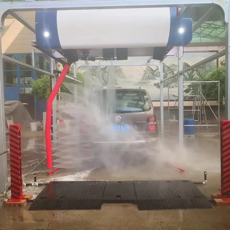 Touchless Car Wash Machine 360 for Sale Fully Automatic Stainless Steel 2200W Car Wash Machine - Image 2