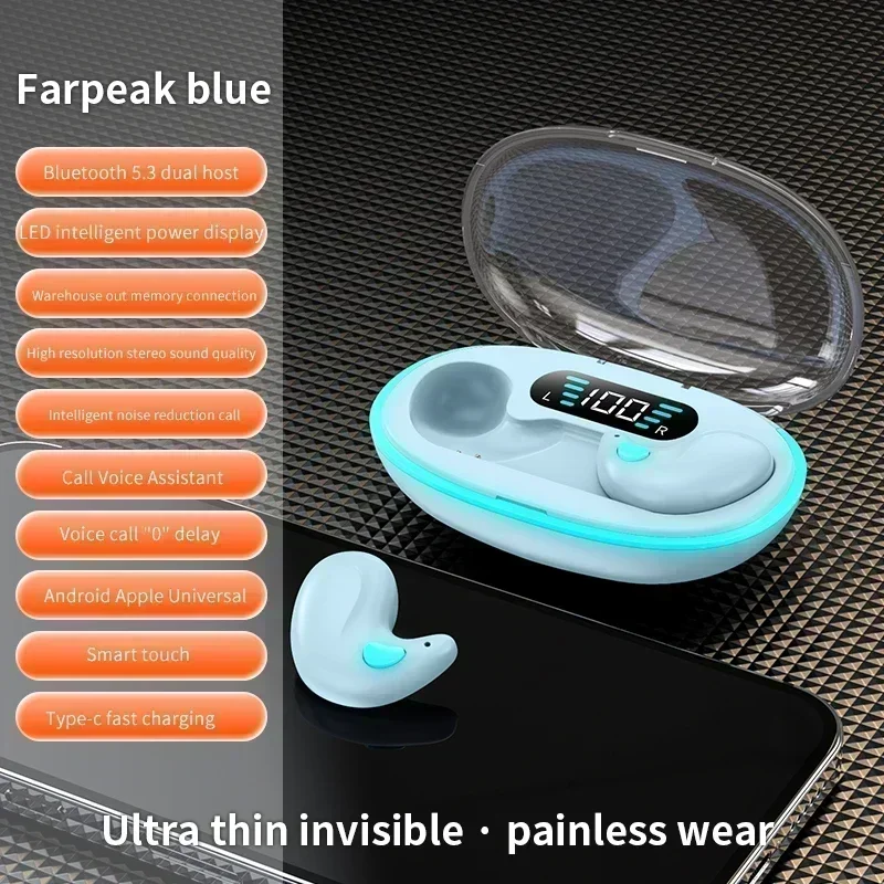 TWS Earphones Wireless Earphones Headphones Noise Reduction Sport Game Sleep Bluetooth Earbuds for all smartphones - Image 7