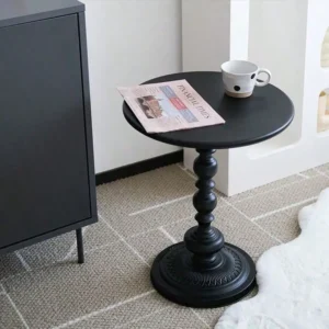 Nordic Coffee Table Sofa Side Table Vintage Metal Corner Round Table Bedside Reading Desk Furniture Living Room Decoration