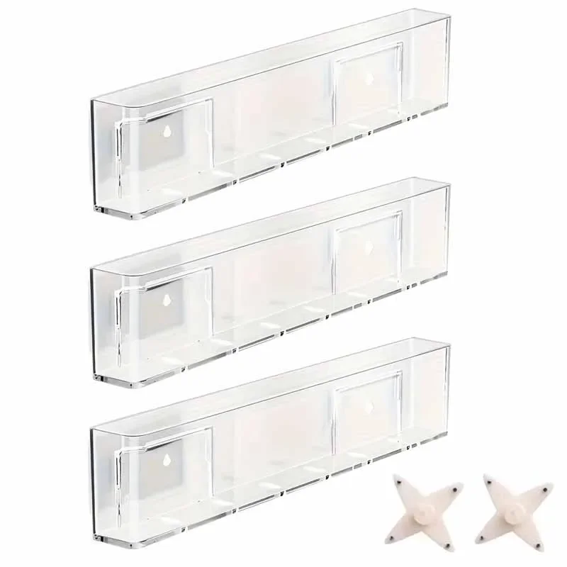 Creative Wall Mounted Bookcase Shelves Bedroom Wall Acrylic Wall Hanging Baskets Storage Racks Baskets Hanging Racks Bookshelves - Image 8