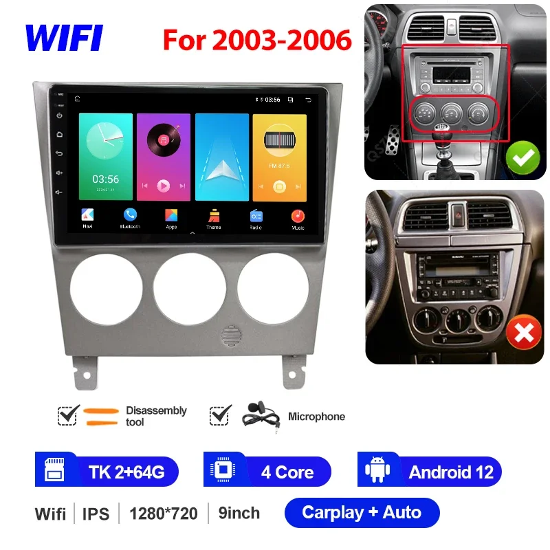 MAMSM For Subaru Impreza WRX 2000 - 2007 Car Radio Multimedia Video Player CarPlay Auto 4G Wifi GPS DSP IPS Navigation Head Unit - Image 22