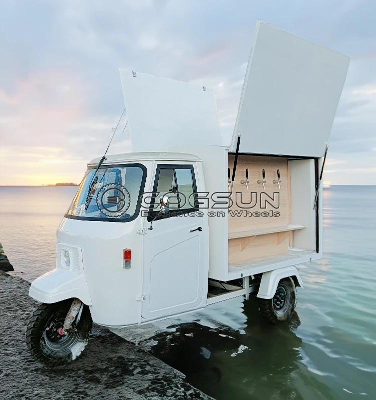 New Beer Bar Truck Ape Electric Tricycle Food Cart Mobile Tuk Tuk Foodtruck Juice Vending Car Hot Dog Stand Tuk Tuk For Sale - Image 10