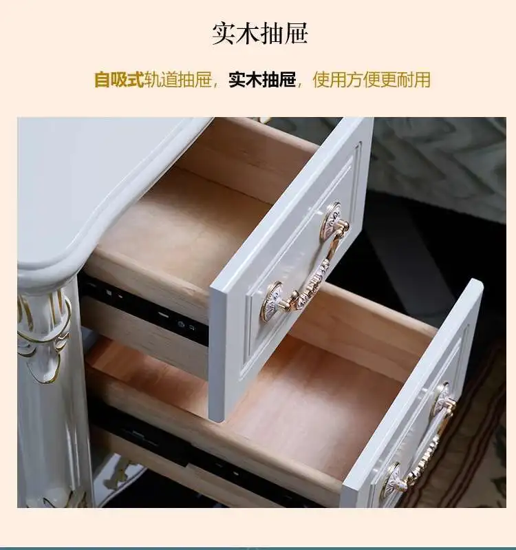 Luxury European Night Table Nordic Aesthetic Unique Italian Nightstand Advanced Sense High-end Criado Mudo Home Furniture - Image 25