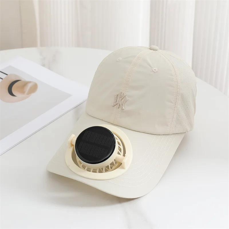 Outdoor Mesh Cap Solar Powered Charging Solar Fan Cap Summer New Style Breathable Sunshade Sun Protection men women Adults - Image 10