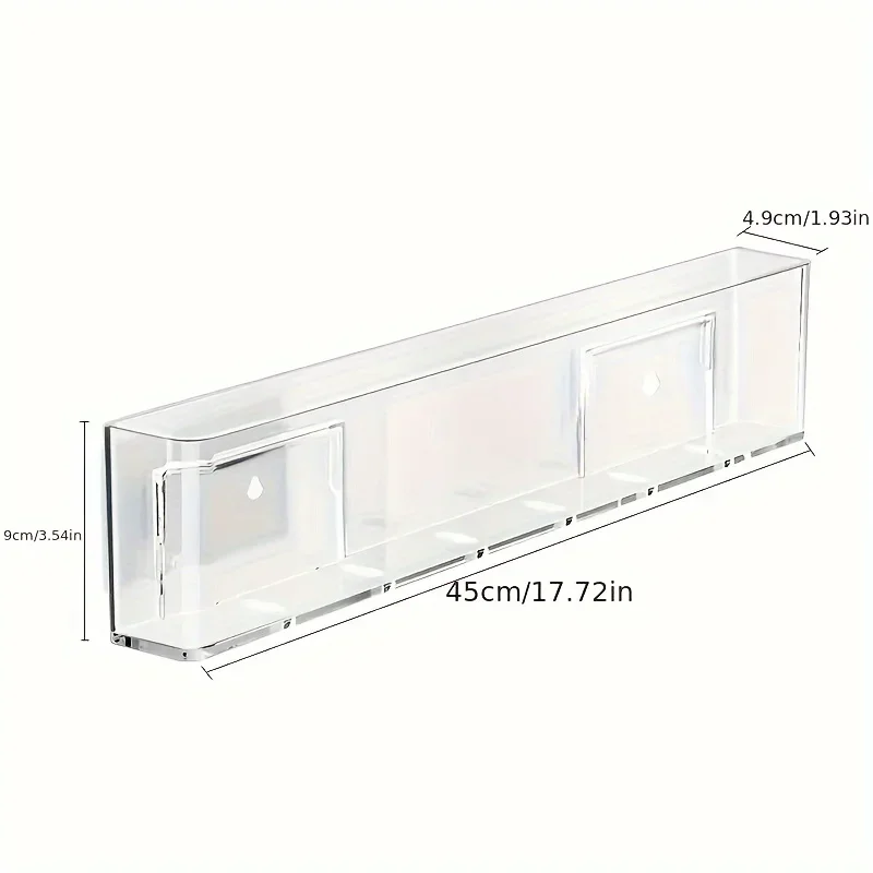 Creative Wall Mounted Bookcase Shelves Bedroom Wall Acrylic Wall Hanging Baskets Storage Racks Baskets Hanging Racks Bookshelves - Image 3