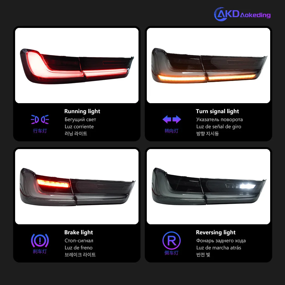 Car Lights for G20 2020-2024 3 Series 320i 325i LED Auto Taillights Assembly Upgrade Smoke Color Blink Lamp Tool Accessories - Image 5