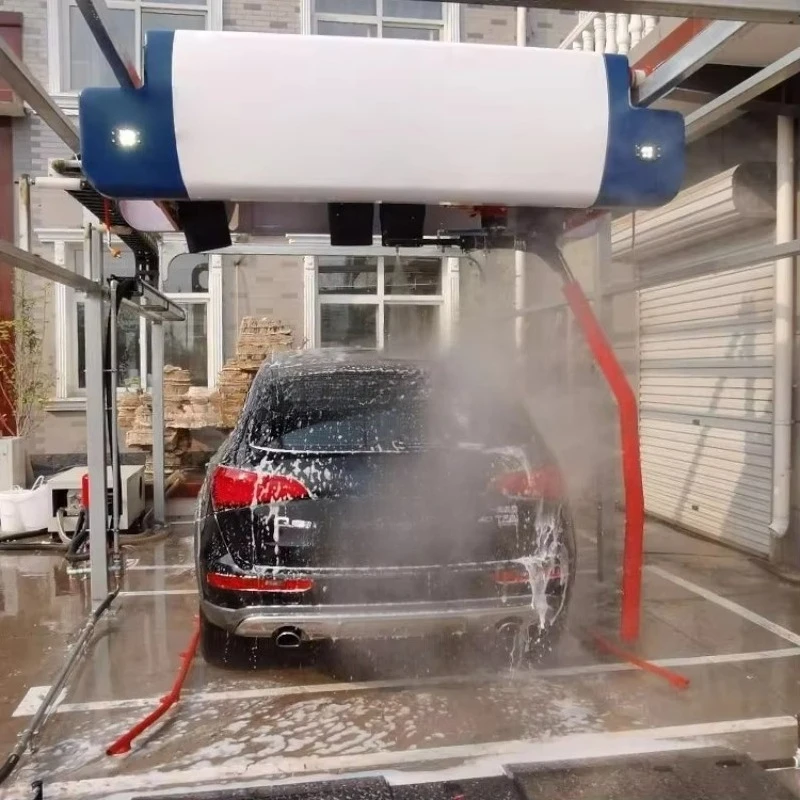 Touchless Car Wash Machine 360 for Sale Fully Automatic Stainless Steel 2200W Car Wash Machine - Image 3