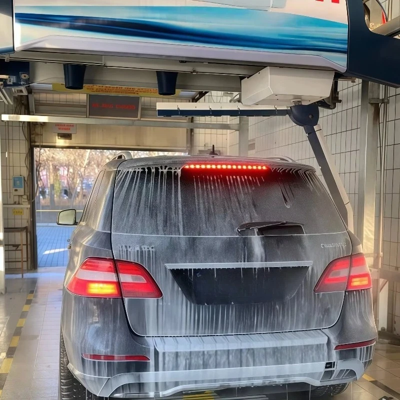 Touchless Car Wash Machine 360 for Sale Fully Automatic Stainless Steel 2200W Car Wash Machine - Image 6