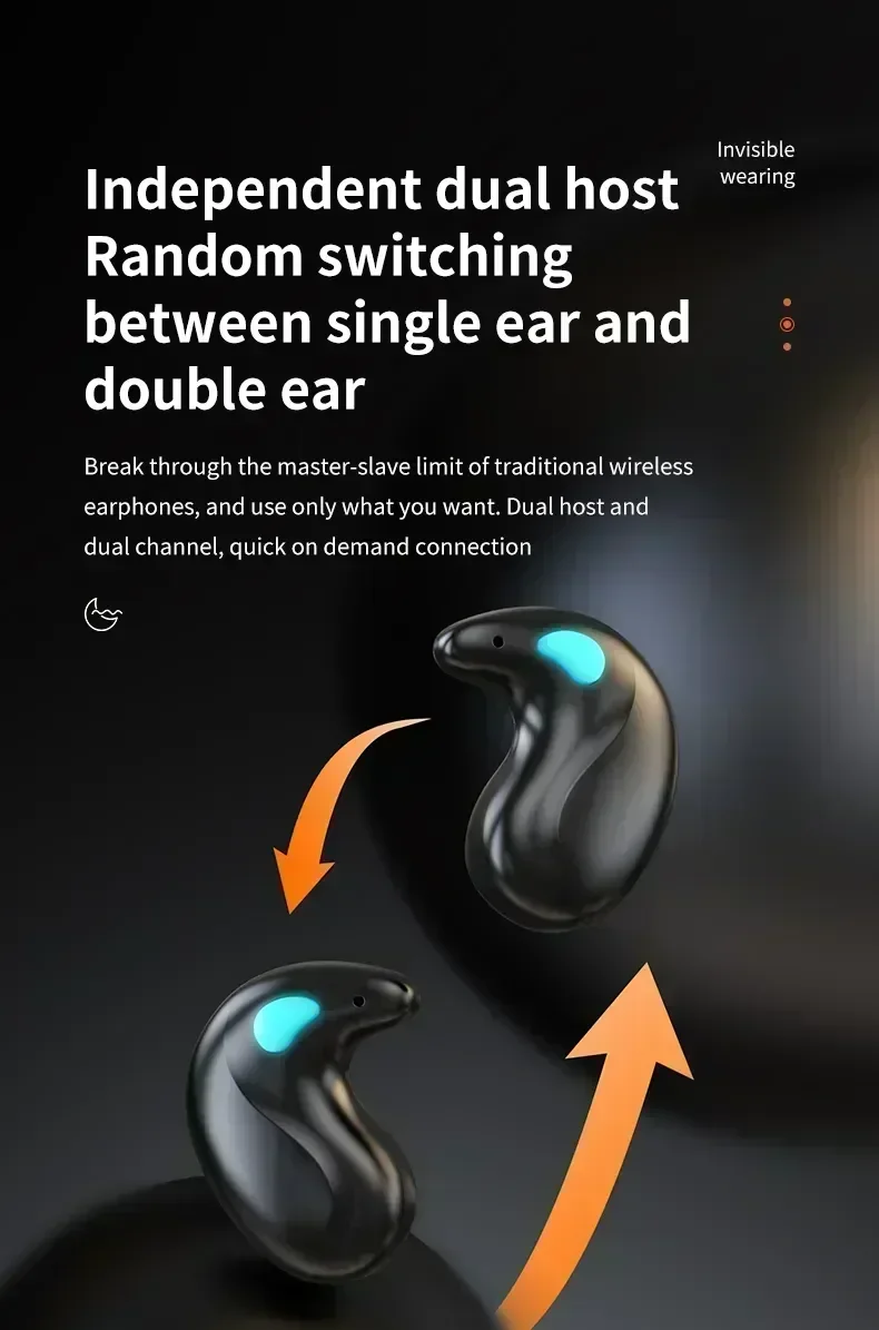 TWS Earphones Wireless Earphones Headphones Noise Reduction Sport Game Sleep Bluetooth Earbuds for all smartphones - Image 23