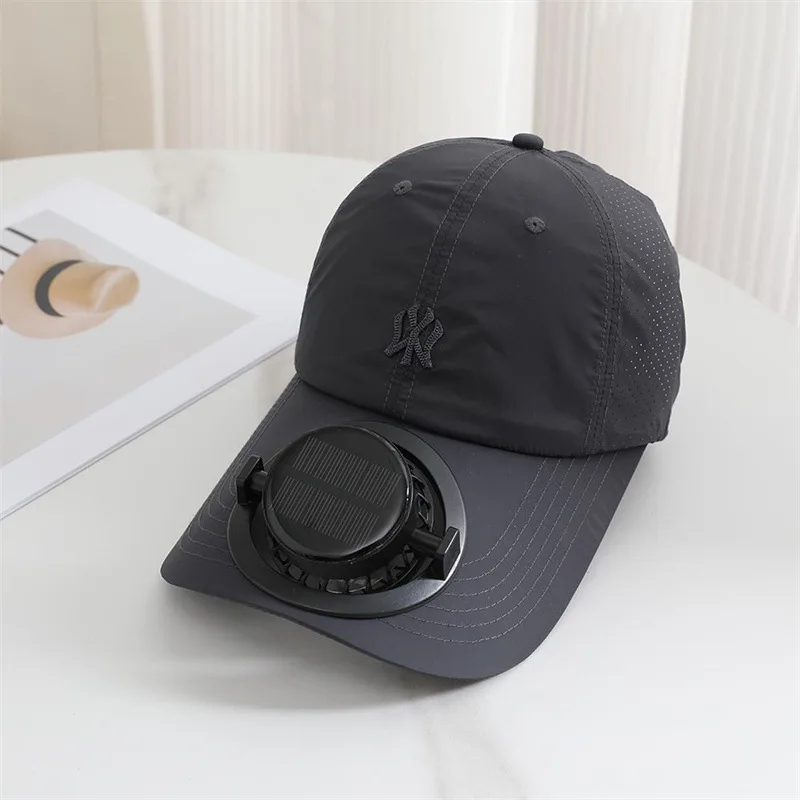 Outdoor Mesh Cap Solar Powered Charging Solar Fan Cap Summer New Style Breathable Sunshade Sun Protection men women Adults - Image 4