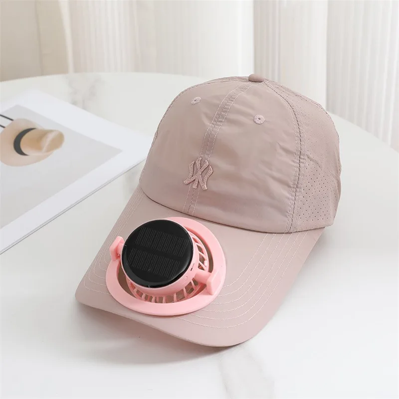 Outdoor Mesh Cap Solar Powered Charging Solar Fan Cap Summer New Style Breathable Sunshade Sun Protection men women Adults - Image 17