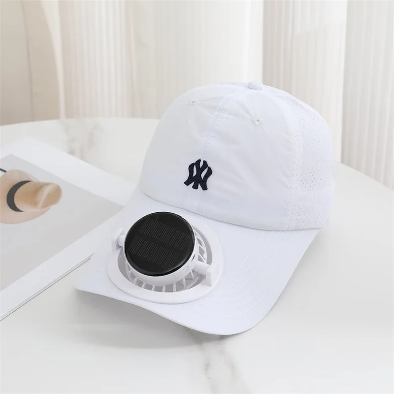 Outdoor Mesh Cap Solar Powered Charging Solar Fan Cap Summer New Style Breathable Sunshade Sun Protection men women Adults - Image 9