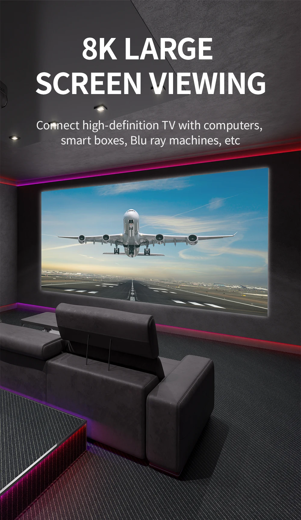 8K HDMI 2.1 Cable 8K@60Hz 4K@120Hz 48Gbps EARC ARC HDCP Ultra High Speed HDR For RTX Video Cable PC Laptop Projector HD TV PS5 - Image 15