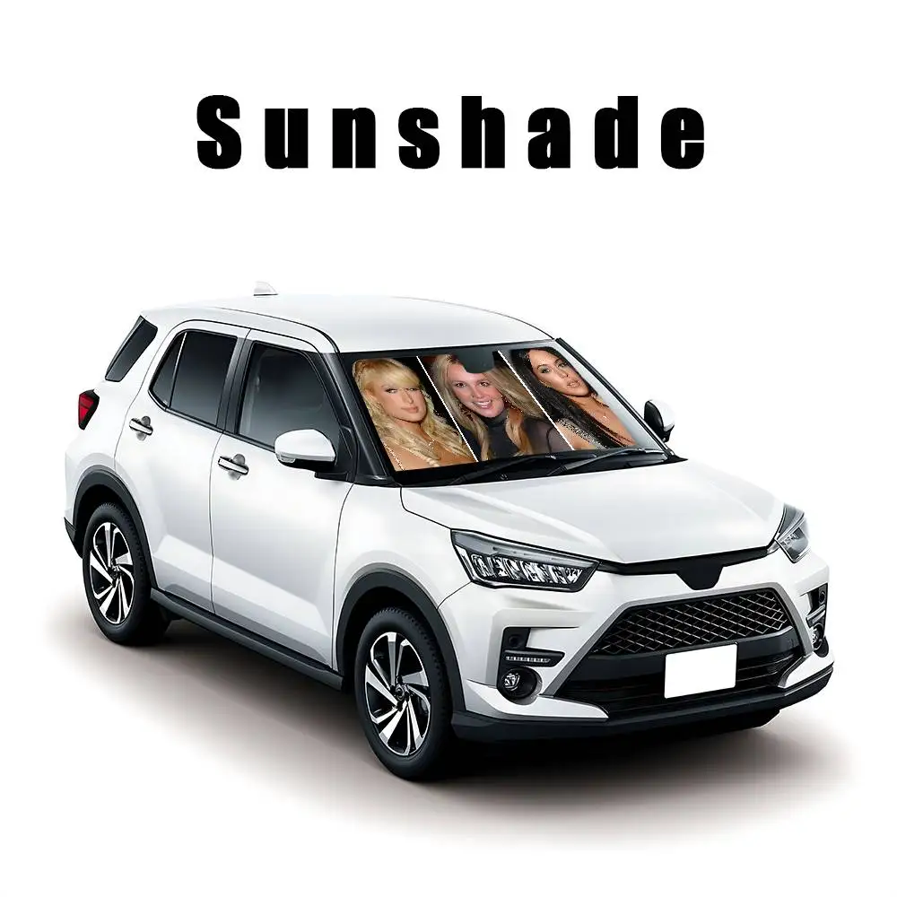 Paris Britney Lindsay-Hilton Car SunShade Car Sunshade Covers Cover Universal Windscreen Folding Visor - Image 7