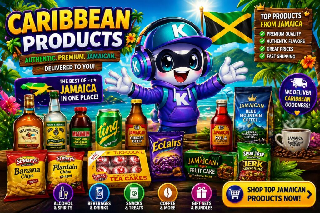 Caribbean product at k social marketplace