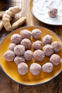 a bowl of Jamaica tamarind balls