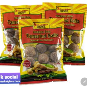 Jamaica Tamarind Balls: The Original Sweet & Sour Candy {3 pack COMBO}